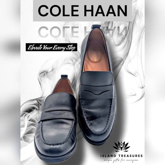 Cole Haan Black Loafers - Picture 1 of 16